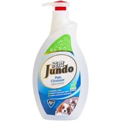 020425 Концентрированный гель для уборки за домашними животными Jundo Pets cleanser с ионами серебра и коллагеном, 1 л/
