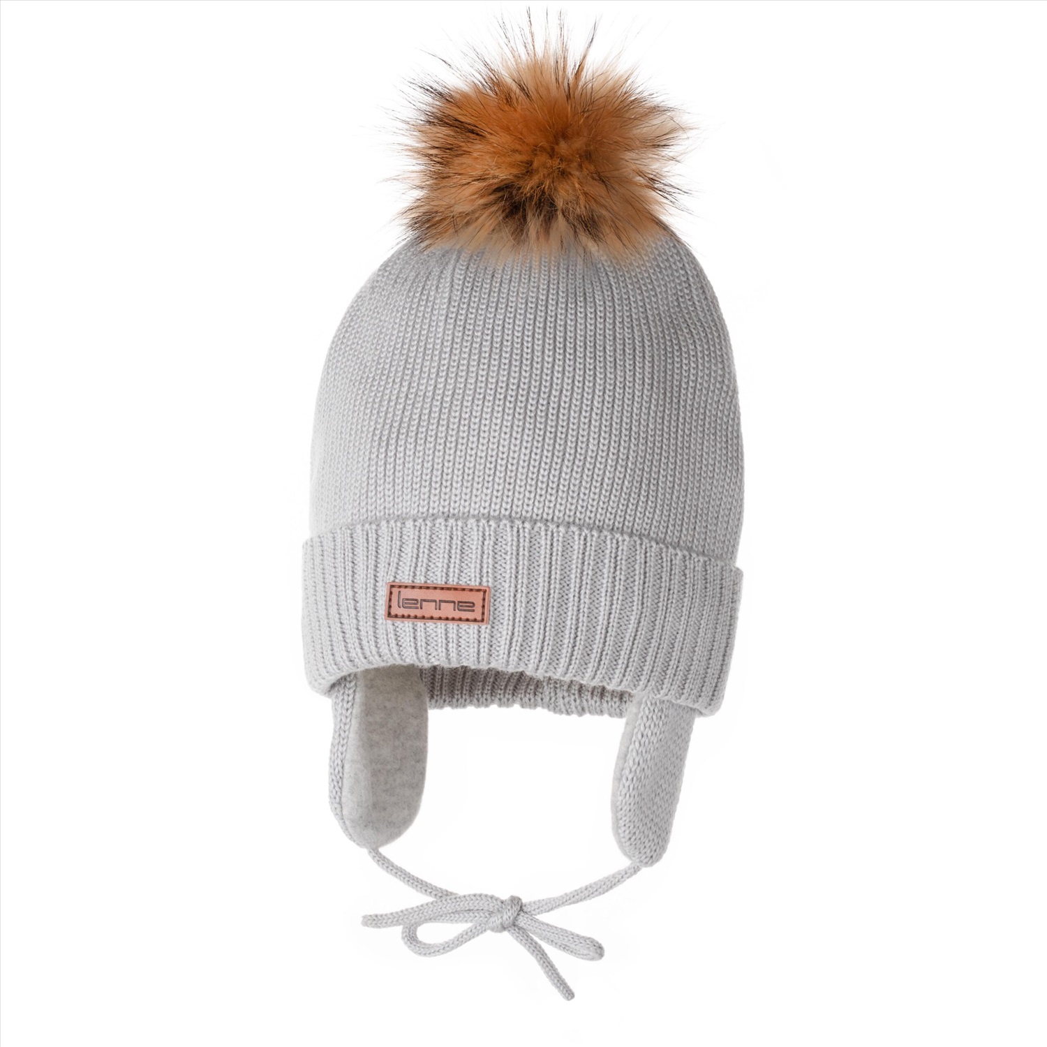 beanie with real fur