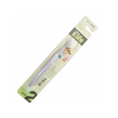 611554 CJ LION "Kids Safe" Зубная щетка детская с нано-серебряным покрытием №2  (от 4 до 6 лет) /Корея