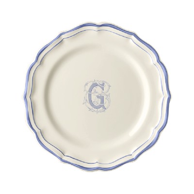 Десертная тарелка, белый/голубой  FILET BLEU G,Gien