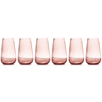 Набор стаканов для воды Opium, розовый, 0,57 л, 6 шт, 62800