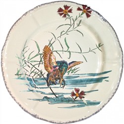Тарелка десертная Зимородок из коллекции Grands Oiseaux, Gien