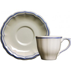 Чашка чайная с блюдцем 2шт из коллекции Filet Bleu, Gien