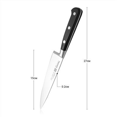 12516 FISSMAN Нож Поварской KITAKAMI 15см (X50CrMoV15 сталь)