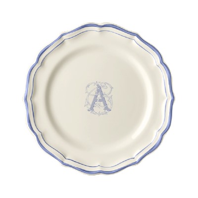 Десертная тарелка, белый/голубой  FILET BLEU A,Gien