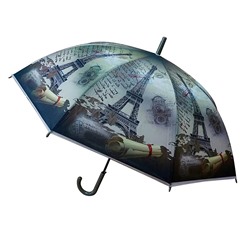 Зонт "Париж", полуавтоматический, диаметр 98 см