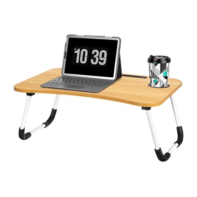 Складной столик для компьютера 60*40*26 см "Орех"