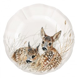Тарелка под канапе с оленятами из коллекции Sologne, Gien