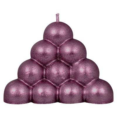 Свеча декоративная "Пирамида-пузырьки", 7х7х5 см