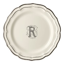 Тарелка обеденная R, FILET MANGANESE MONOGRAMME, Д 26 cm GIEN