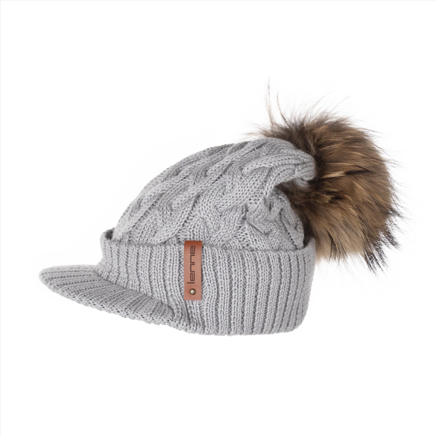 beanie with real fur