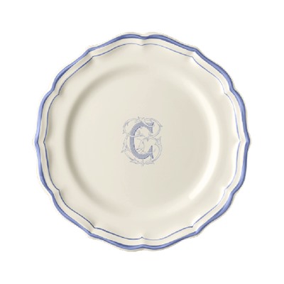 Десертная тарелка, белый/голубой  FILET BLEU C,Gien