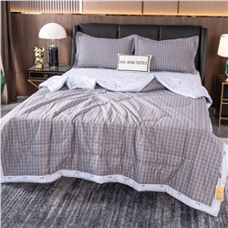Комплект постельного белья Сатин с Одеялом (простынь на резинке) OBR104