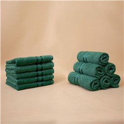 Набор полотенец для рук Harmonika цвет: темно-зеленый (30х50 см - 25 шт)