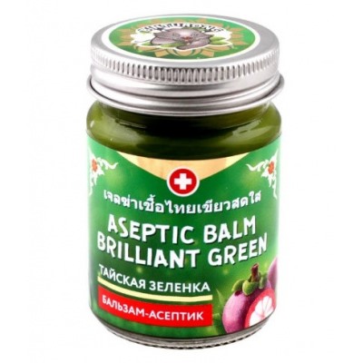 Бальзам-асептик Тайская зеленка, Нина Буда, Binturong Aseptic Balm Brilliant Green, 50 гр