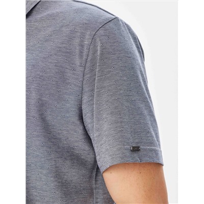 Рубашка трикотажная мужская короткий рукав GREG G143-PD-LT0811 (серый)