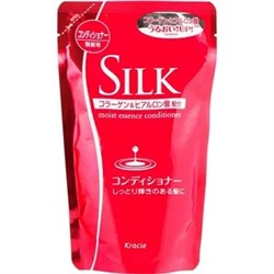 74404 "Silk" Бальзам-ополаск увлажняющий для волос с природным коллагеном 350 мл. (сменная уп.) /