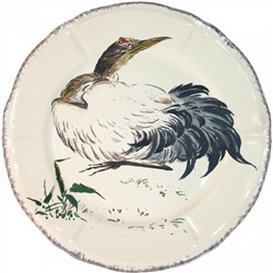 , GienТарелка под второе Серый журавль из коллекции Grands Oiseaux, Gien