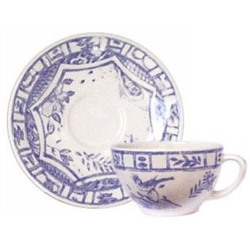 Чашка чайная с блюдцем 2шт из коллекции Oiseau Bleu, Gien
