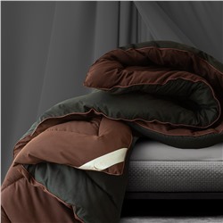 Одеяло MultiColor цвет: темно-коричневый, черный (140х205 см)