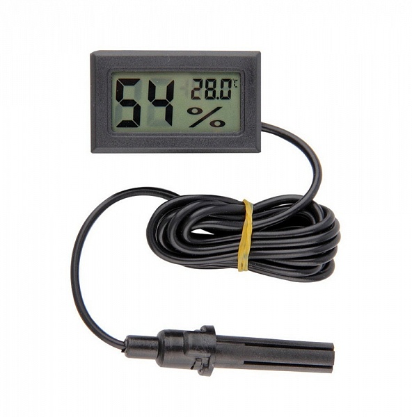 Термометр и гигрометр с выносным датчиком OEM LCD (для теплиц)  .