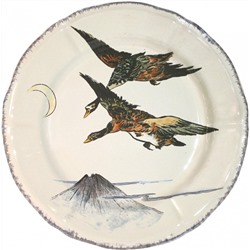Тарелка под второе Утка в полете из коллекции Grands Oiseaux, Gien