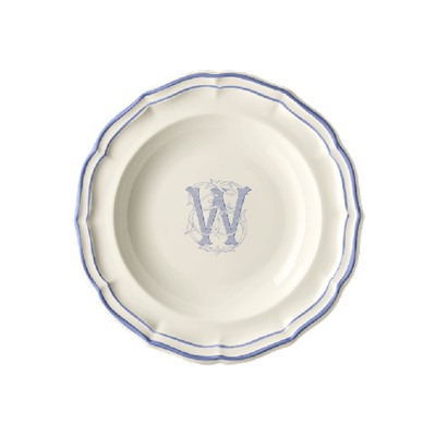 Суповая тарелка, белый/голубой  FILET BLEU W,Gien
