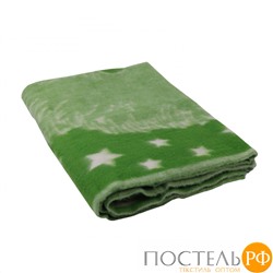 Одеяло Полушерстяное Ежик зеленый 40% шерсть, 47%Пан, 13%хлопок 100x140
