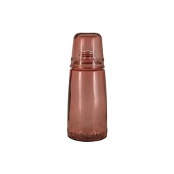 Бутылка для воды 1л со стаканом 0,22 л Natural  Water, розовые, 59869