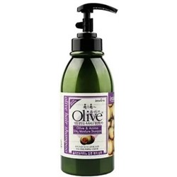073827 OLIVE Мягкий увлажняющий и восстанавливающий шампунь для волос с экстрактом оливы и аминокислотами 750 мл/Корея