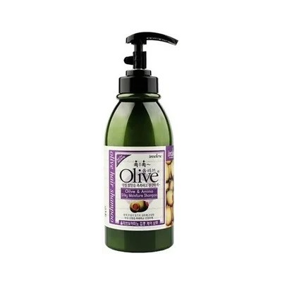 073827 OLIVE Мягкий увлажняющий и восстанавливающий шампунь для волос с экстрактом оливы и аминокислотами 750 мл/Корея