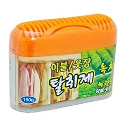 133068 HAPPYROOM Поглотитель запахов для шкафов и комодов (зелёный чай) 150г/Корея