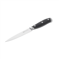50445 GIPFEL Нож универсальный AMBASSADOR 13см. Материал лезвия: сталь X50CrMoV15. Материал ручки: сталь, древеснослоистый пластик. Толщина: 2,0мм
