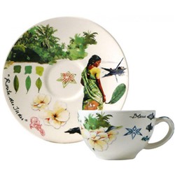 Чашка чайная с блюдцем 2шт из коллекции Route des Indes, Gien