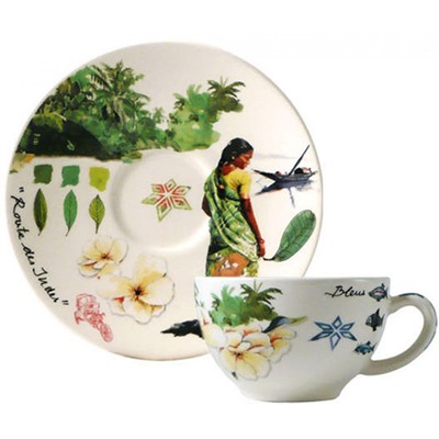 Чашка чайная с блюдцем 2шт из коллекции Route des Indes, Gien