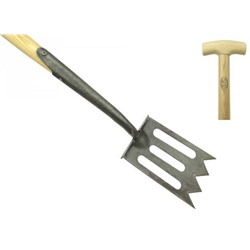 Штыковая кованая лопата с площадкой для ноги профессиональной серии Spork от DeWit