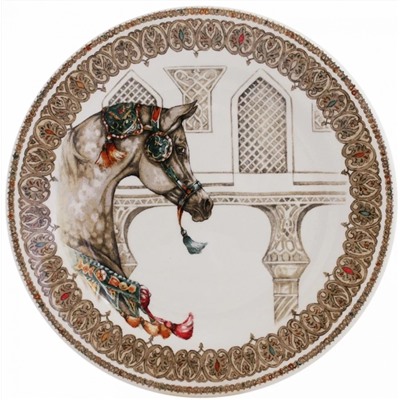 Десертная тарелка Лошадь из коллекции Кони ветра / Chevaux du Vent , Gien