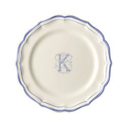 Десертная тарелка, белый/голубой  FILET BLEU K,Gien