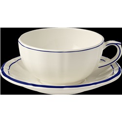 Набор чайных пар для завтрака 2 набора, FILET COBALT, GIEN, 300 мл., Д 18 cm 15412PTA26