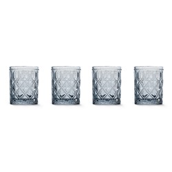 Набор стаканов для воды Dubai, голубой, 0,3 л, 4 шт, 62185