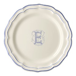 Тарелка обеденная, белый/голубой  FILET BLEU E,Gien