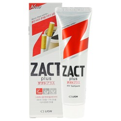 603849 З/п "Zact Lion" Whitening Зубная паста для курящих отбеливание и свежесть/150гр/Корея