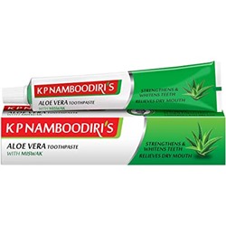ALOE VERA Herbal toothpaste, K.P. Namboodiri's (Травяная зубная паста Алоэ (алое) Вера, К.П. Намбудирис), 100 г.