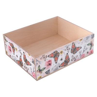 Ящик декоративный "Бабочки", 30х25х10 см