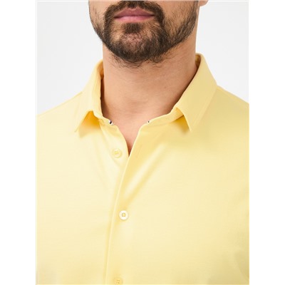 Рубашка трикотажная мужская короткий рукав GREG G158ZR-PO1T-SA0048 (лимон)