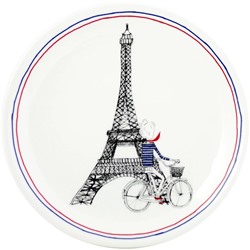Тарелка для канапе Эйфелева башня черная из коллекции Ах..Париж! / Ca c'est Paris ! , Gien