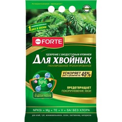 Bona Forte Удобрение гранулированное пролонгированное Хвойное с биодоступным кремнием, пакет 2,5 кг