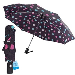 Зонт складной "Цветной горошек", автоматический, диаметр 98 см.