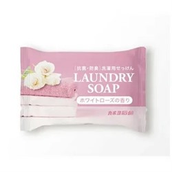 240411 KAN Хозяйственное  мыло "Laundry Soap" с антибактериальным и дезодорирующим эффектом (кусок 135 г) / Япония