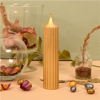 Свеча декоративная "Колонна", 16х3,5 см